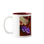 I Love Drama with drama masks on back mugs