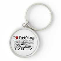 I love drifting RX-7 keychains