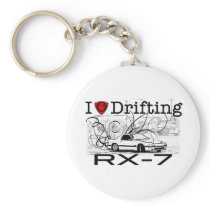 I love drifting RX-7 keychains