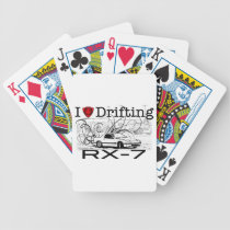 I love drifting RX-7 playing cards