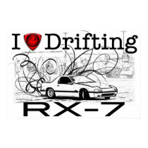 I love drifting RX-7 posters