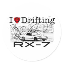 I love drifting RX-7 stickers