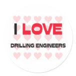 I LOVE DRILLING ENGINEERS stickers