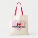 I Love Drinking Games Tote Bags