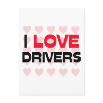 I LOVE DRIVERS postcards