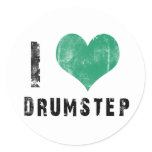 I Love Drumstep stickers