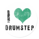 I Love Drumstep stickers