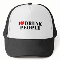 I Love Drunk People Mesh Hats