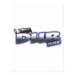 I Love DUB music Postcards