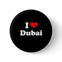 I Love Dubai Tshirt Button