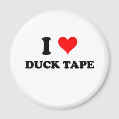 I Love Duck Tape Refrigerator