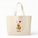 I love ducks tote bags
