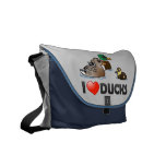 I Love Ducks Custom Messenger Bag
