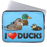 I Love Ducks Neoprene Laptop Sleeve