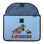 I Love Ducks Laptop Flap Sleeve