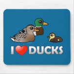 I Love Ducks Mousepad