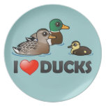 I Love Ducks Plate