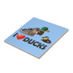I Love Ducks Tile