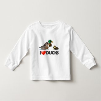I Love Ducks Toddler Long Sleeve T-Shirt