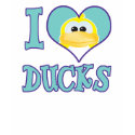 I Love ducks t-shirts by goofkins I Love ducks t-shirts