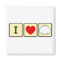 I Love Dumpling Magnet