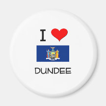 I Love Dundee New York Refrigerator Magnet