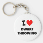 I Love Dwarf Throwing Keychain