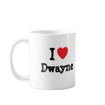 I love Dwayne heart custom personalized mugs
