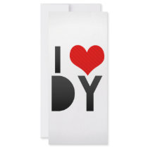 I Love DY Rack Card