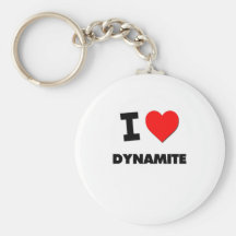 I Love Dynamite Keychain