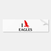 I Love Eagles Bumper Stickers