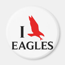 I Love Eagles Fridge Magnet