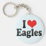 I Love Eagles Keychain