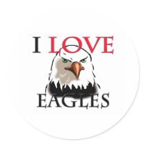 I Love Eagles stickers by tshirtshirts I Love Eagles stickers