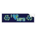 I Love Earth Bumper Sticker bumpersticker