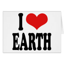 I Love Earth cards