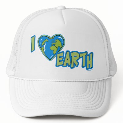 I Love Earth Hat by Method77