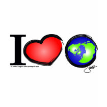 I LOVE Earth Heart t-shirts by Planetpals I LOVE Earth Heart t-shirts