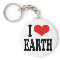 I Love Earth keychains