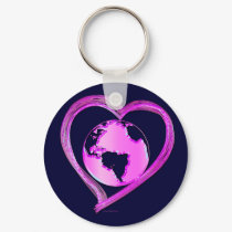 I LOVE EARTH (Pink) Series keychains