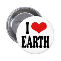 I Love Earth buttons