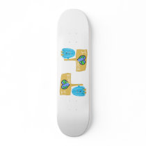 I Love Earth Custom Skateboard
