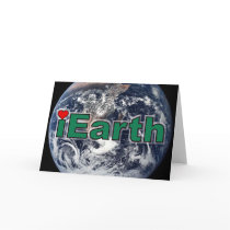 I Love Earth Stationery Card