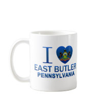 I Love East Butler, PA Coffee Mug