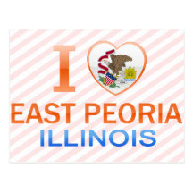 I Love East Peoria, IL Post Card