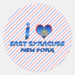I love East Syracuse, New York Round Sticker