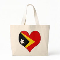 I Love East Timor Tote Bags