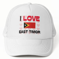 I Love East Timor hats