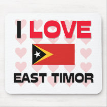 I Love East Timor mousepads
