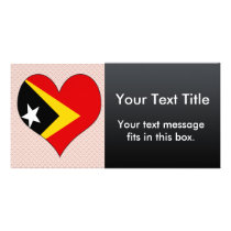 I Love East Timor Custom Photo Card